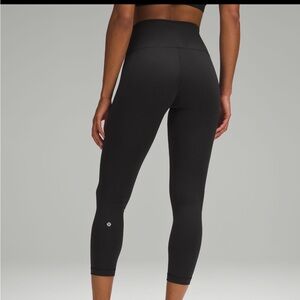 NWT Lululemon Wunder Train HR Crop 23" - Black
